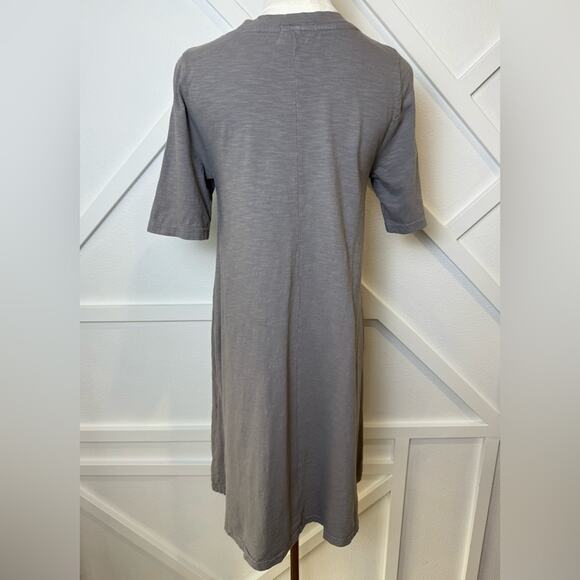 Fresh Produce Lorna Gray 100% Cotton Slub T-Shirt Dress Size XS - Picture 6 of 11